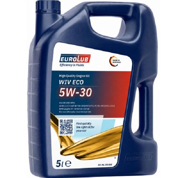 Eurolub زيت محرك ألماني 5W-30 WIV ECO-تخليقي بالكامل – 5 لتر